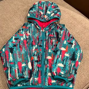 Patagonia toddler reversible light weight warm winter jacket.